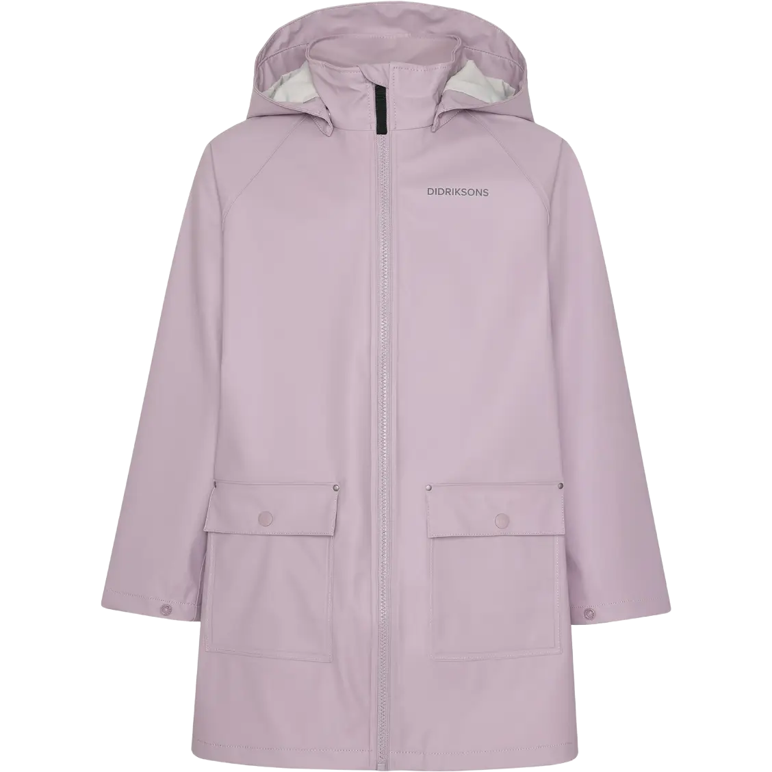 Didriksons Giga Kids Jacket regnjakke - Dusty Lilac - 120 cm - Regnjakker til børn