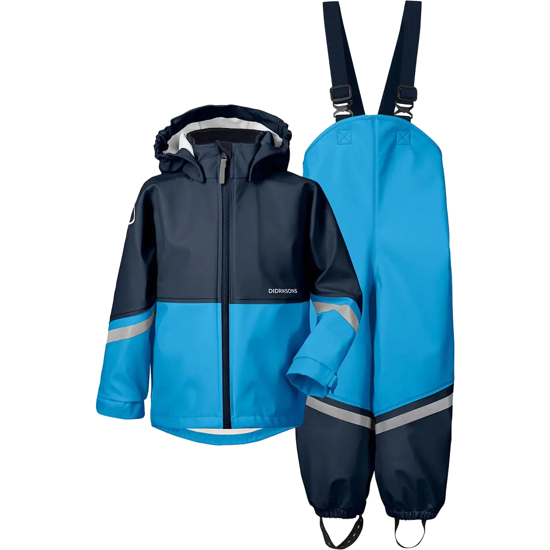 Didriksons Waterman Kids Set regnsæt - Sharp Blue - 100 cm - Regnsæt til børn