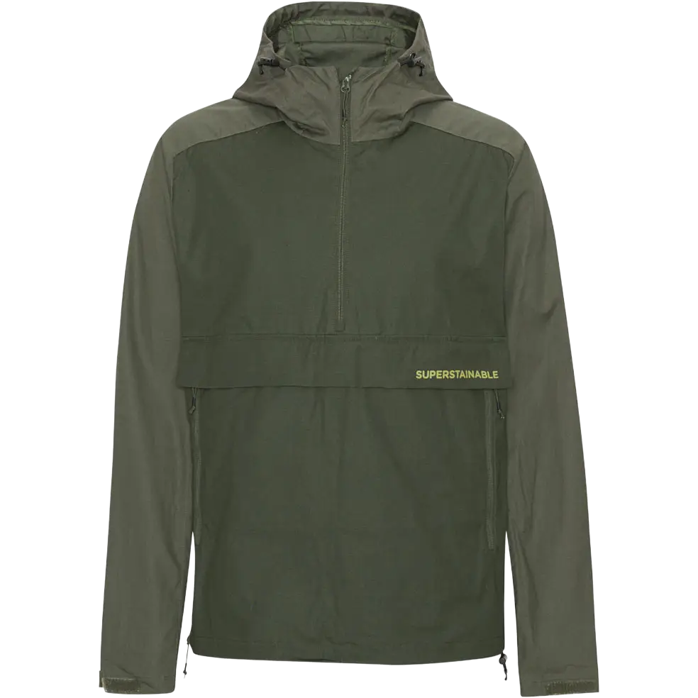 Superstainable Rooska Anorak Men herrejakke - Lark Green - M - Jakker