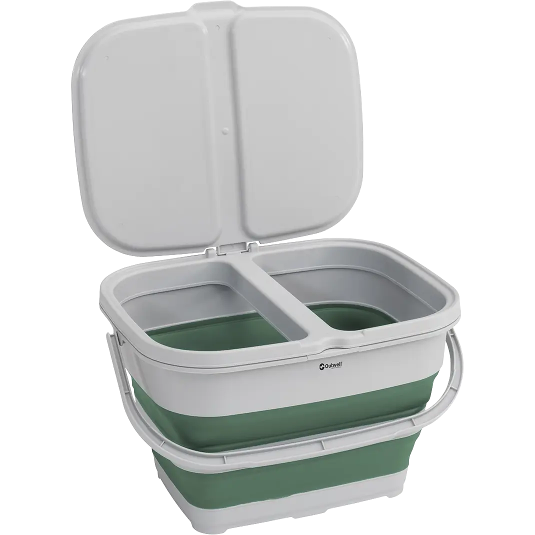 Outwell Collaps Recyclelt Basket - Shadow Green - One size - Køkkenudstyr