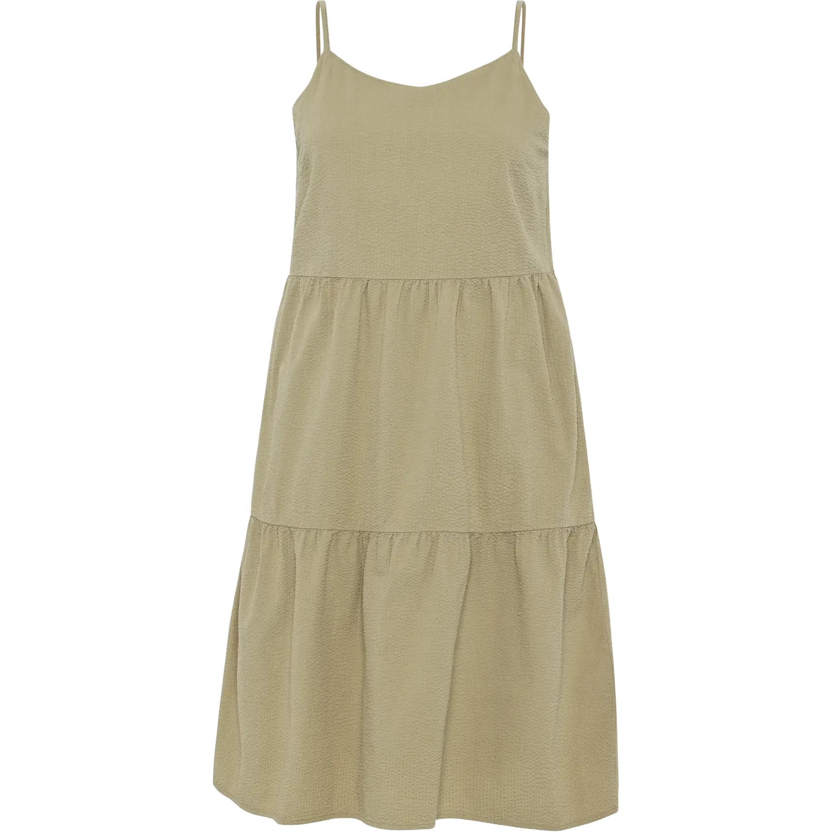 Knowledge Cotton Apparel Seersucker Strap Dress Women - Twill - Outdoor kjoler