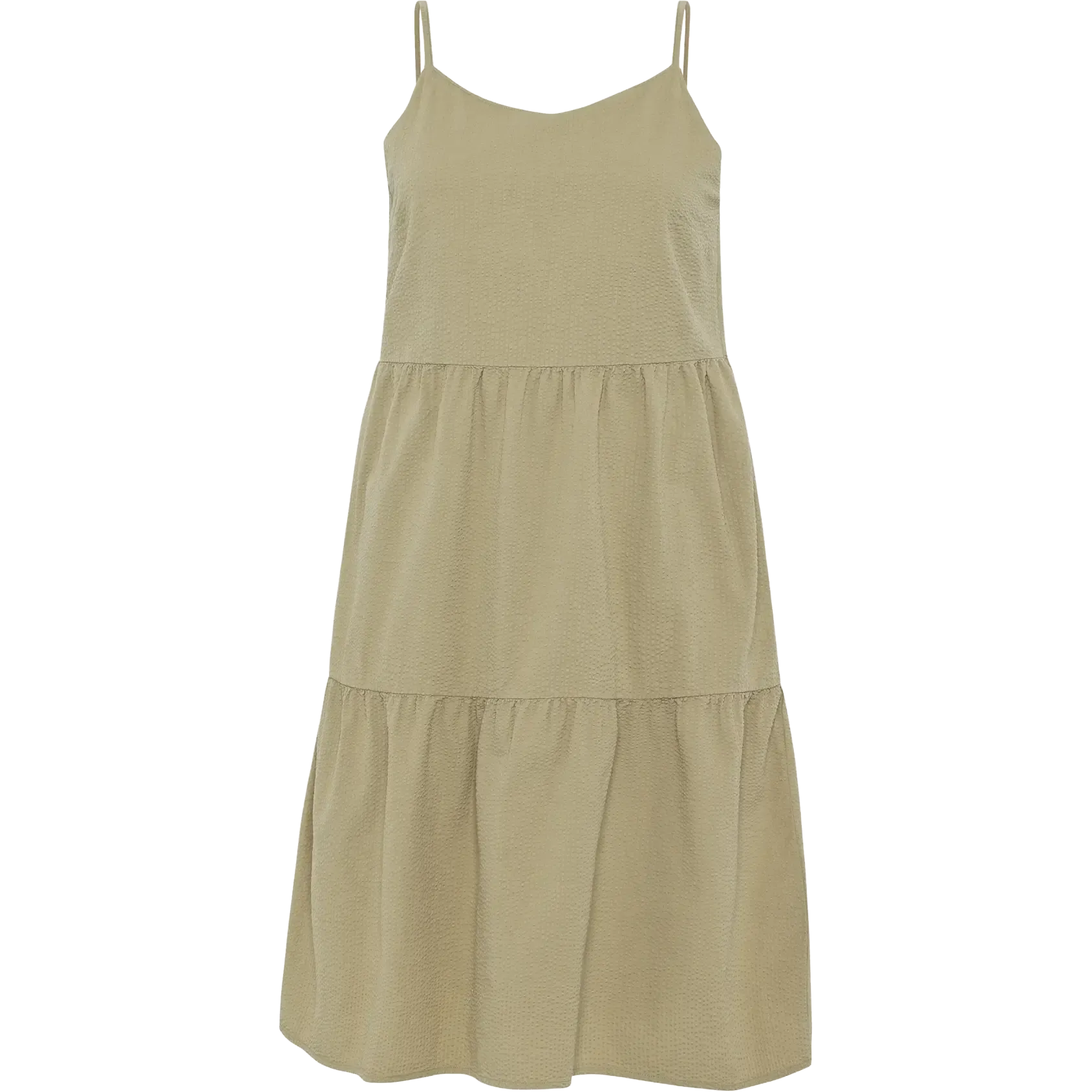Seersucker Strap Dress Women
