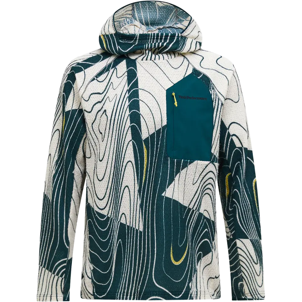 Peak Performance AOP Freelight Alpha Hoo Men - Line Logo - XL - Løbetrøjer