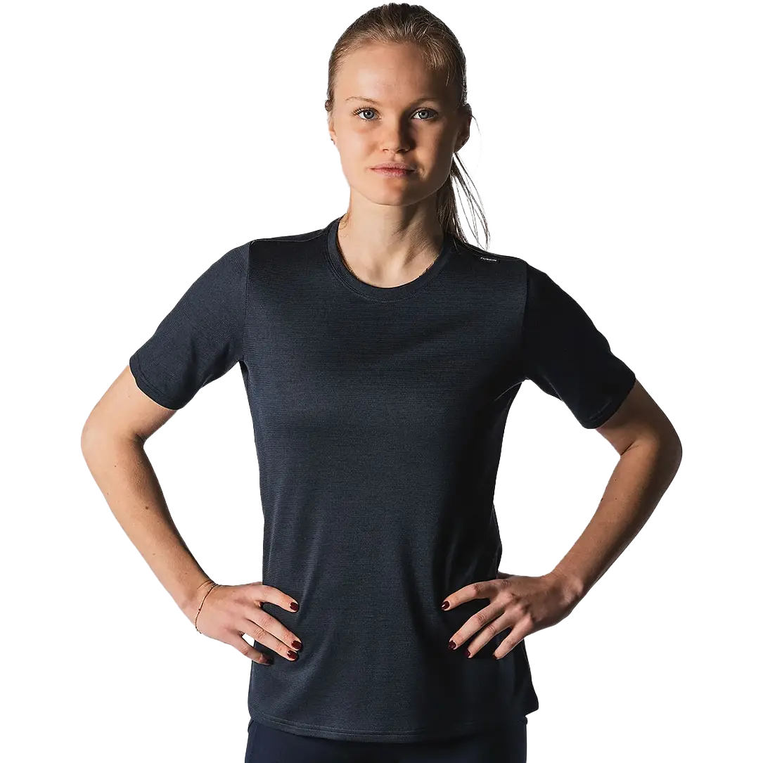Fusion Technical Merino 150 T-shirt Women - Night Blue - XL - Kortærmet T-shirts