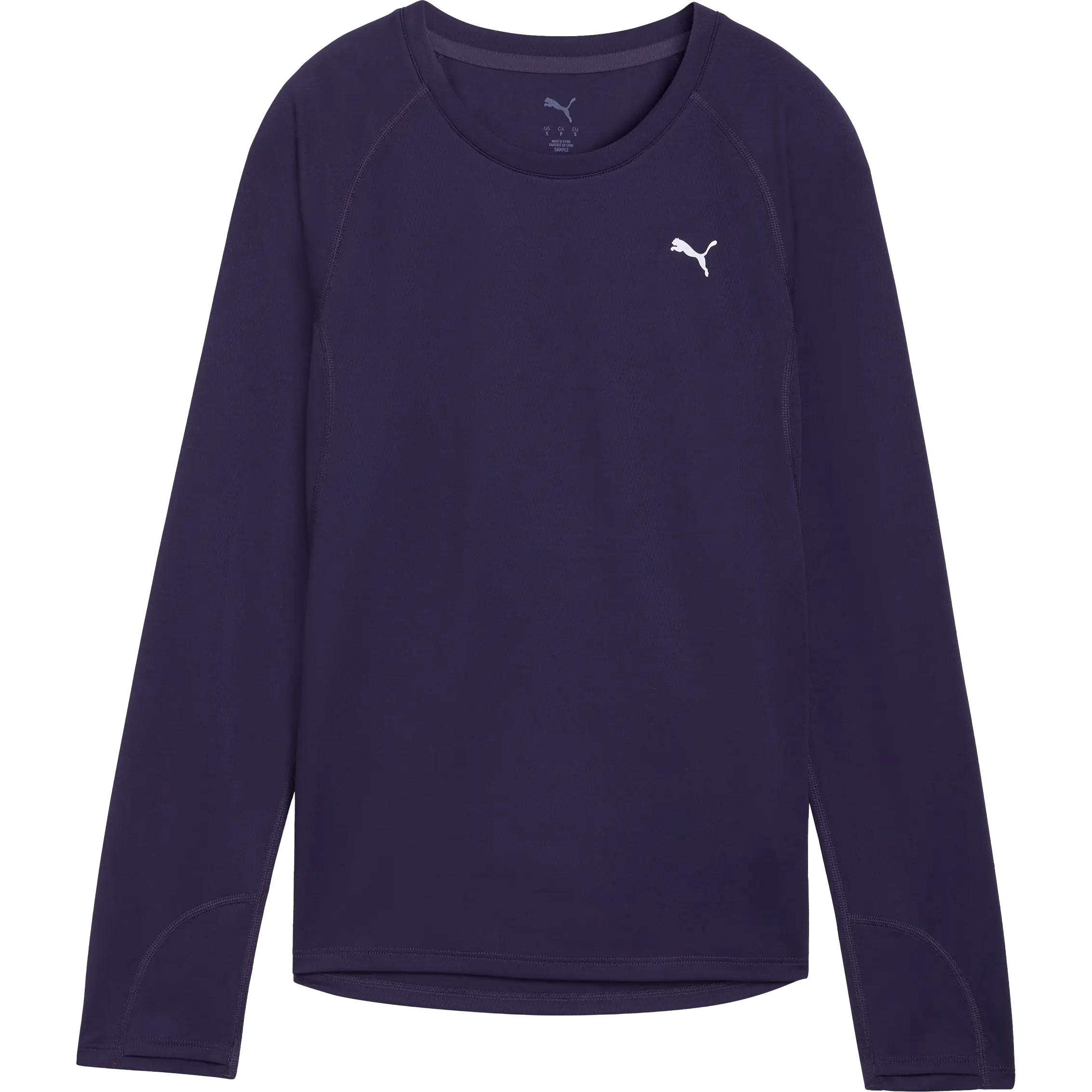 Puma Run Velocity LS Shirt Women - Deep Plum - Løbe t-shirt