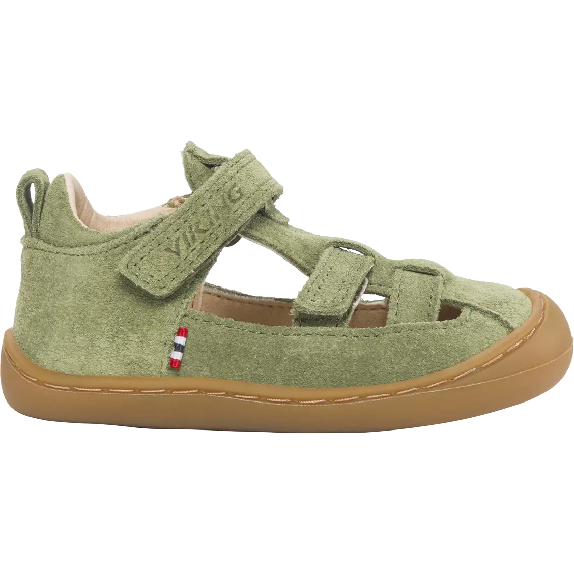 Viking Alv Lind Sandal 2V Kids - Olive - 27 - Hverdagssandaler til børn