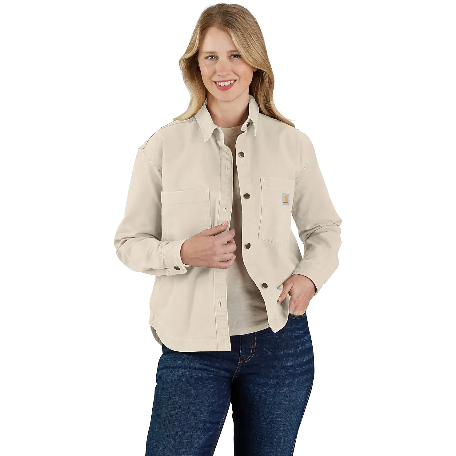 Heavyweight Duck Overshirt Women skjorta