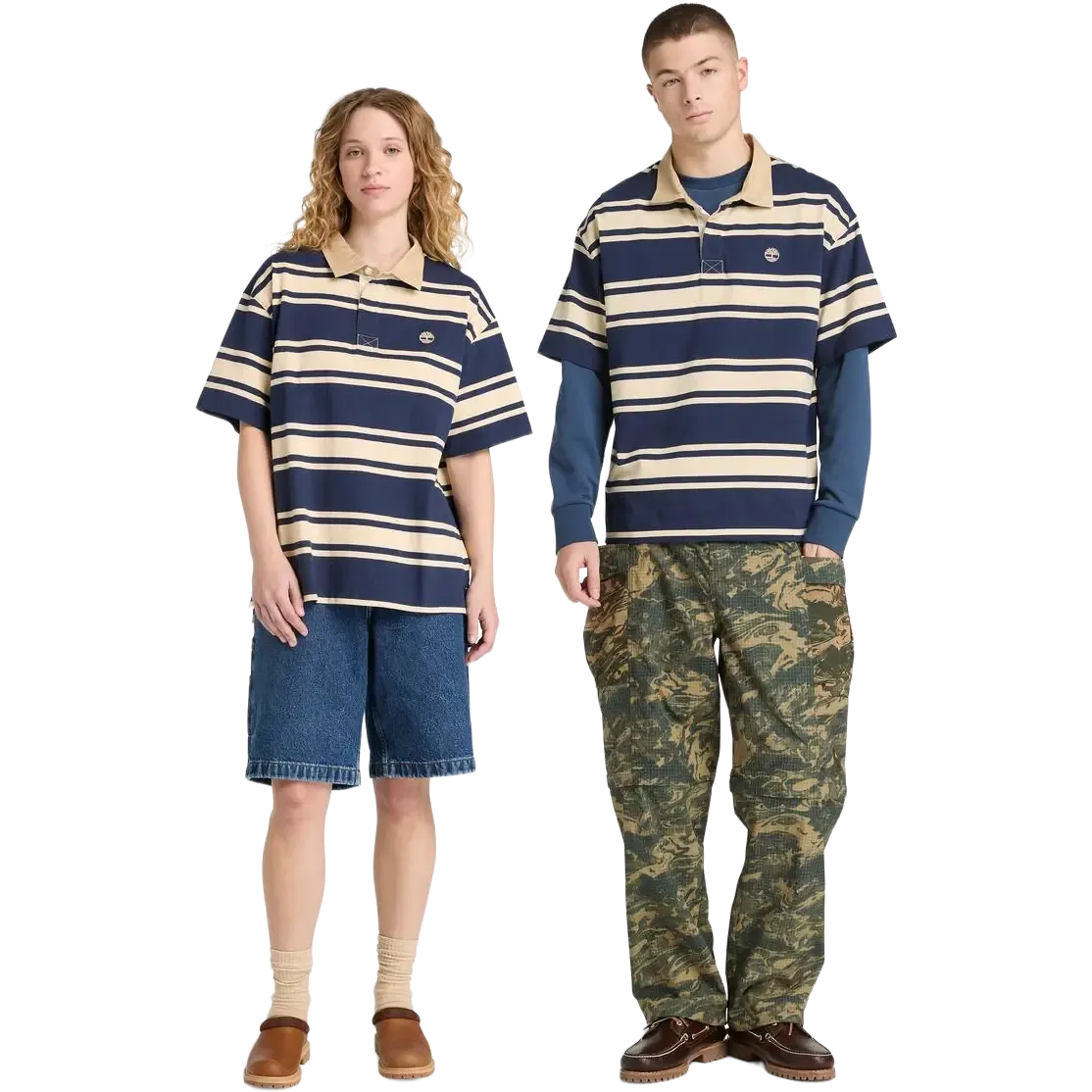 SS Striped Rugby Polo