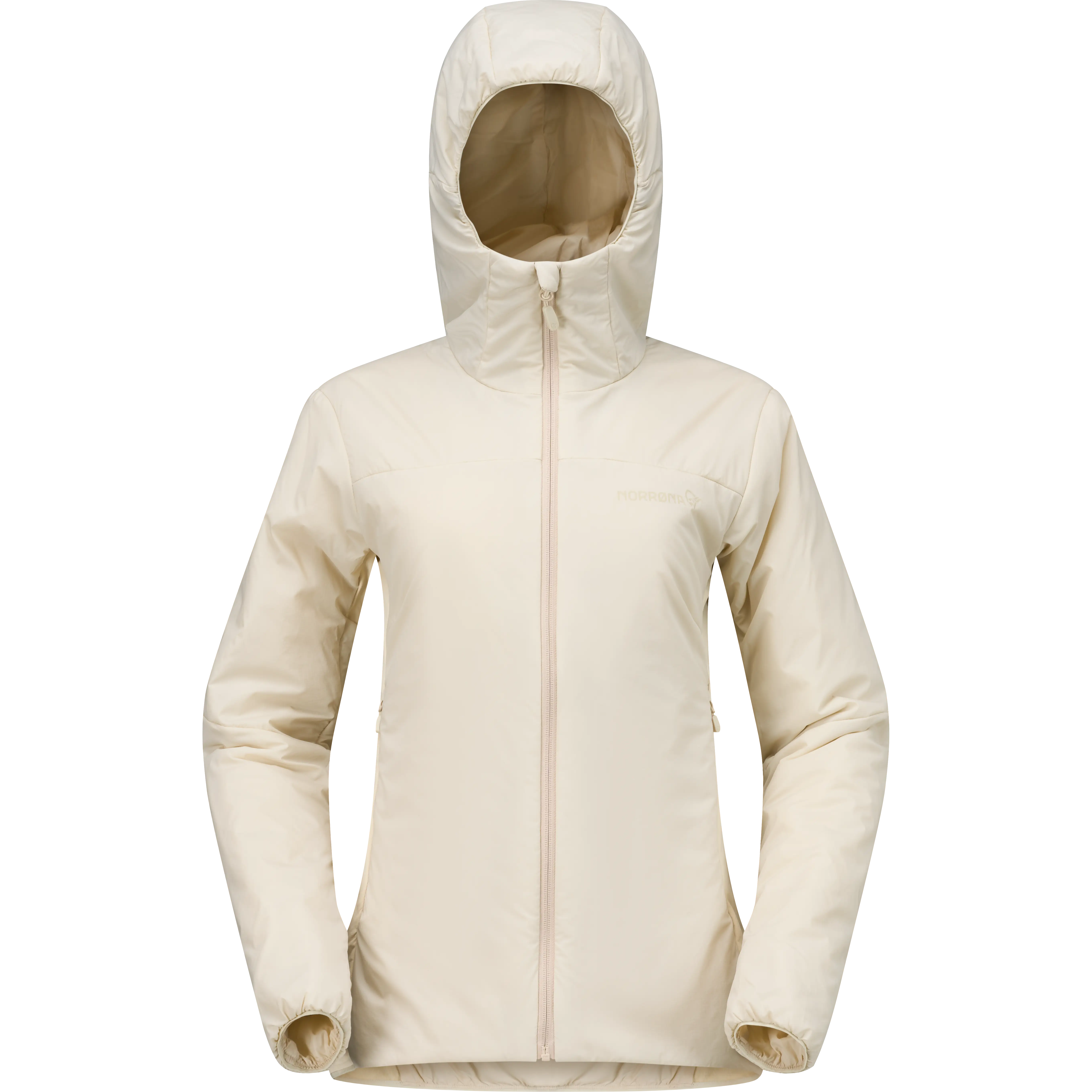 Norrøna Femund Thermo60 Zip Hood Women - Oatmeal - M - Sommerjakker