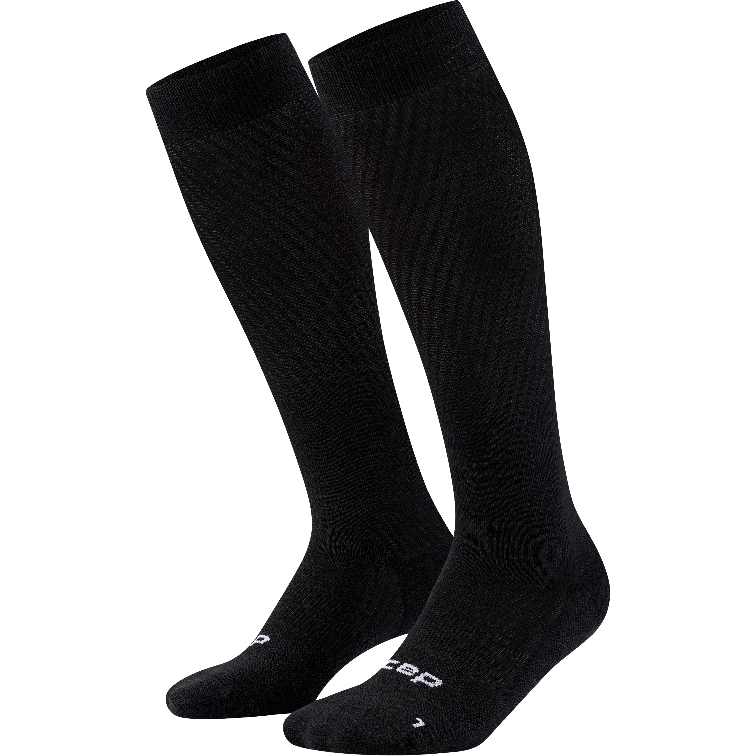 CEP Core Flight Socks Tall 2.0 Men - Black - IV 42-45 - Løbestrømper