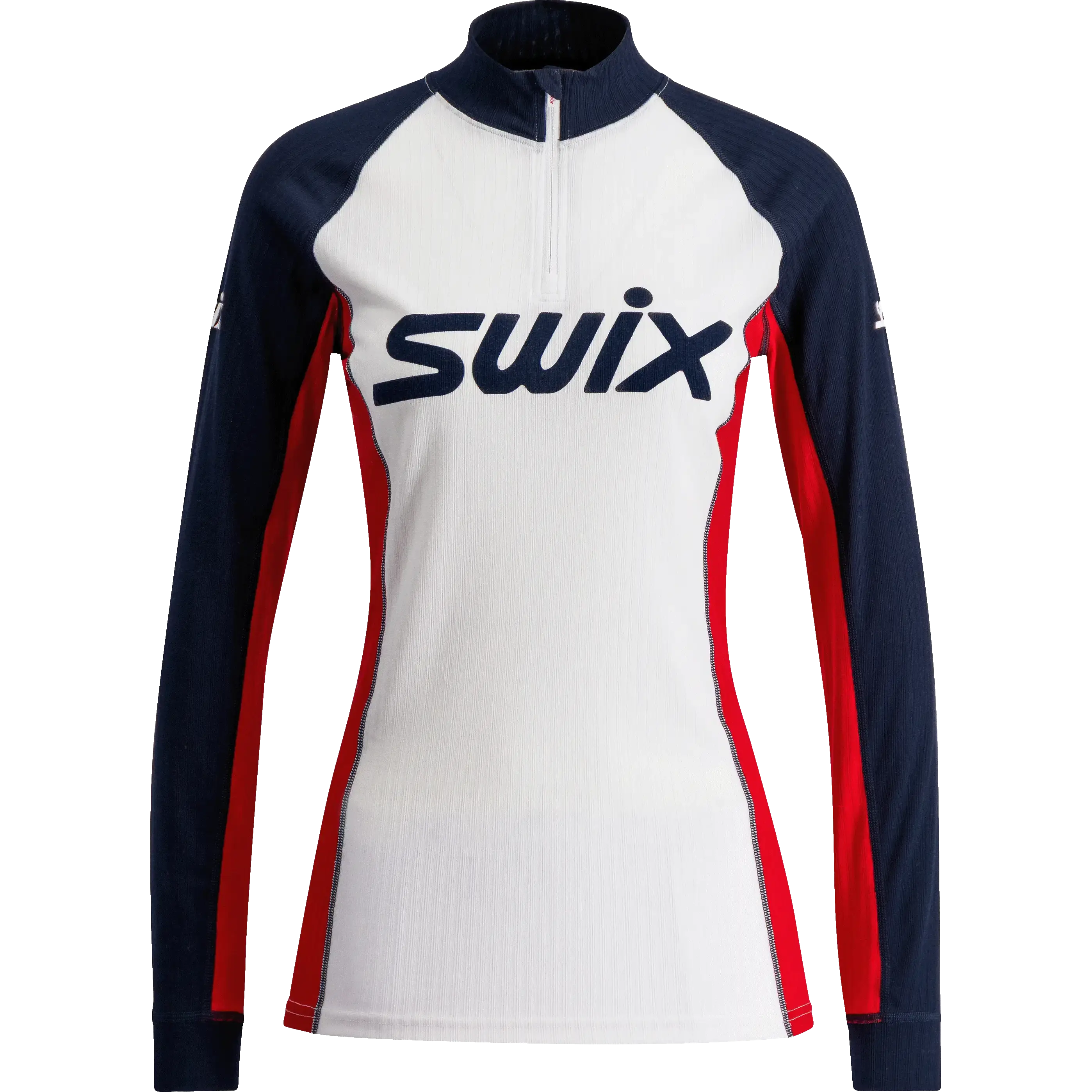Swix RaceX Classic Half Zip Women trøje - Dark Navy/Bright White - XL - Undertrøjer