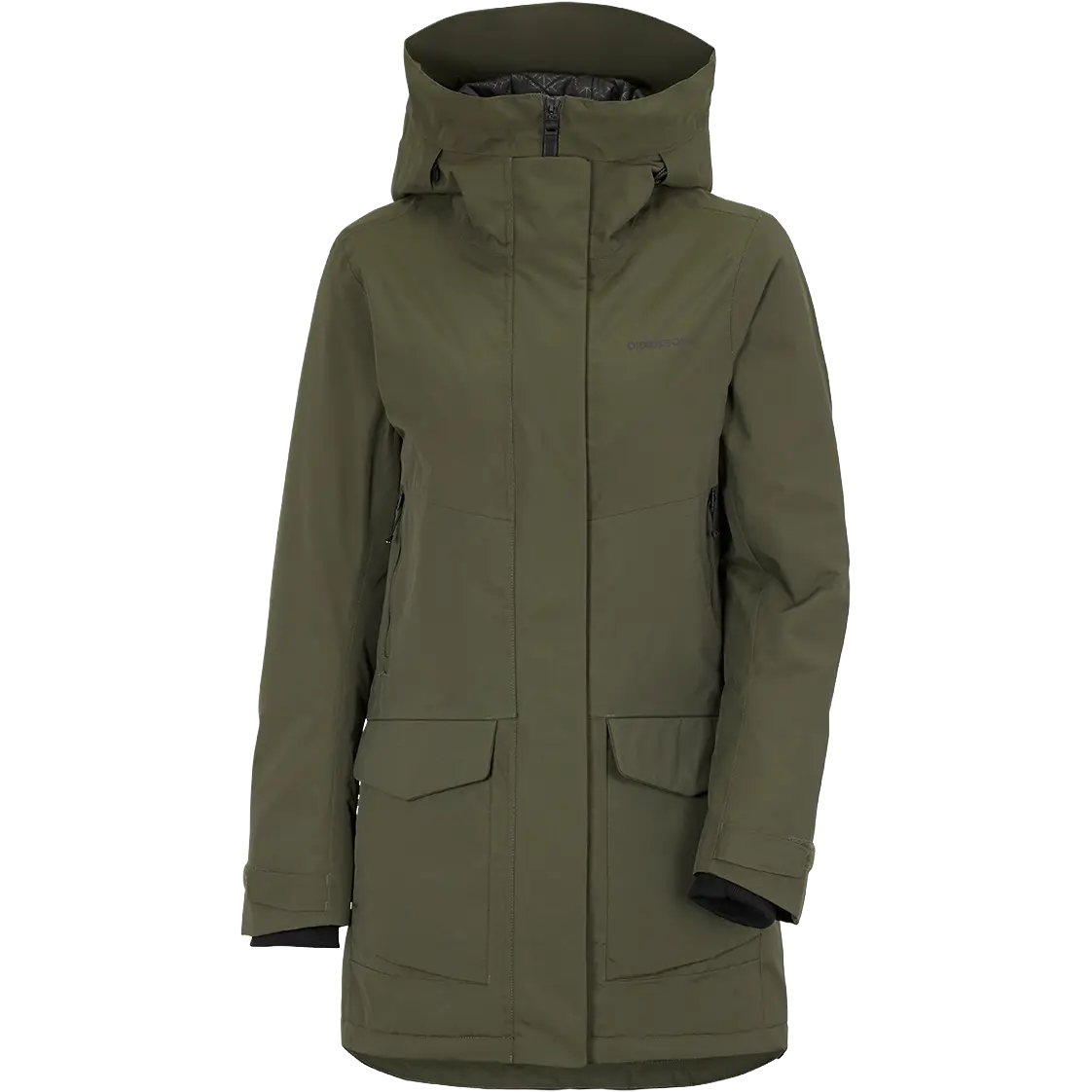 Didriksons Frida Parka 6 Women damejakke - Deep Green - 34 - Vinterjakker