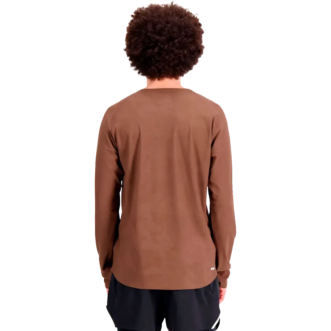 Q Speed Jacquard Long Sleeve Men Løbetrøje