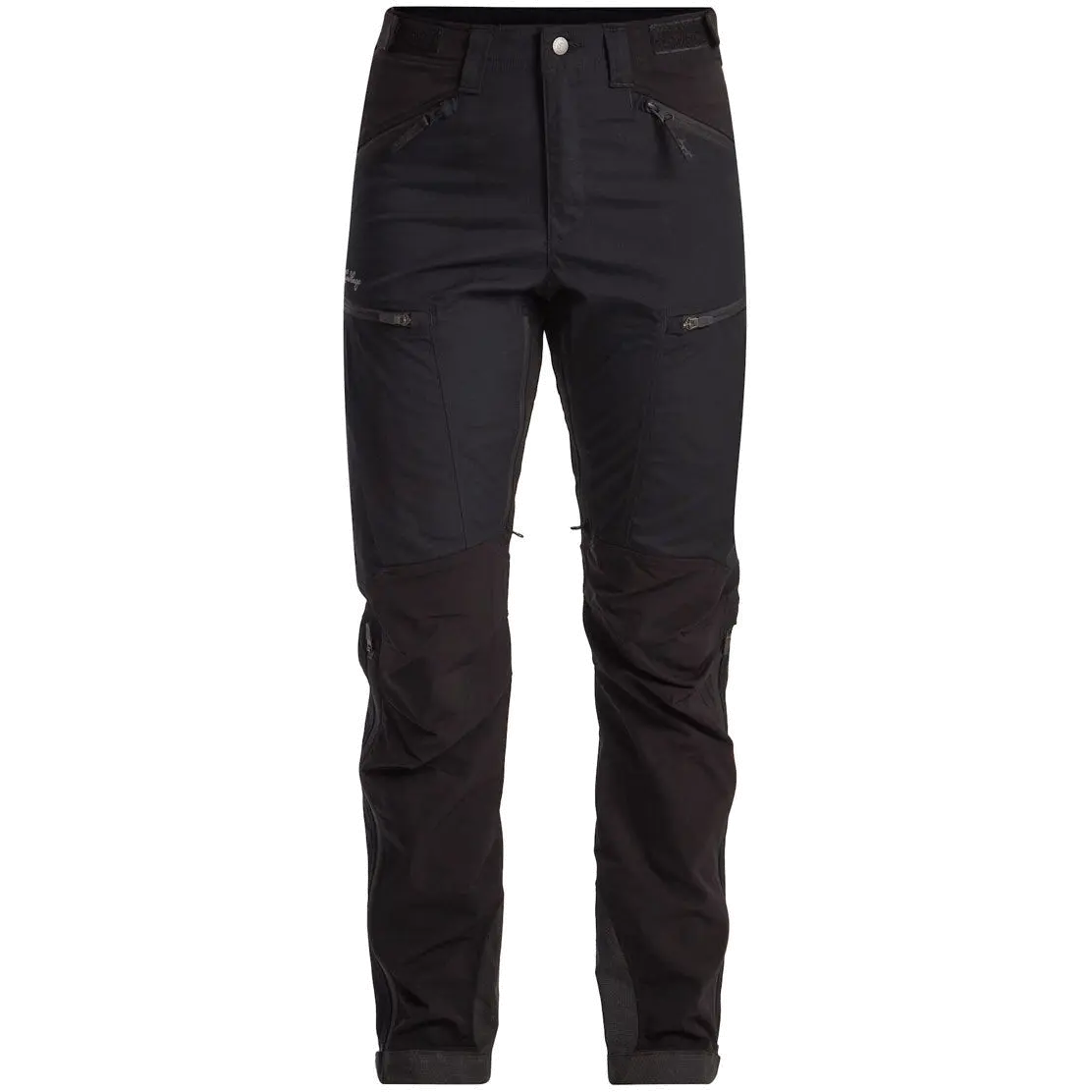 Lundhags Makke High Waist Curved Pants Women Short damebukser - Black - 42 - Vandrebukser