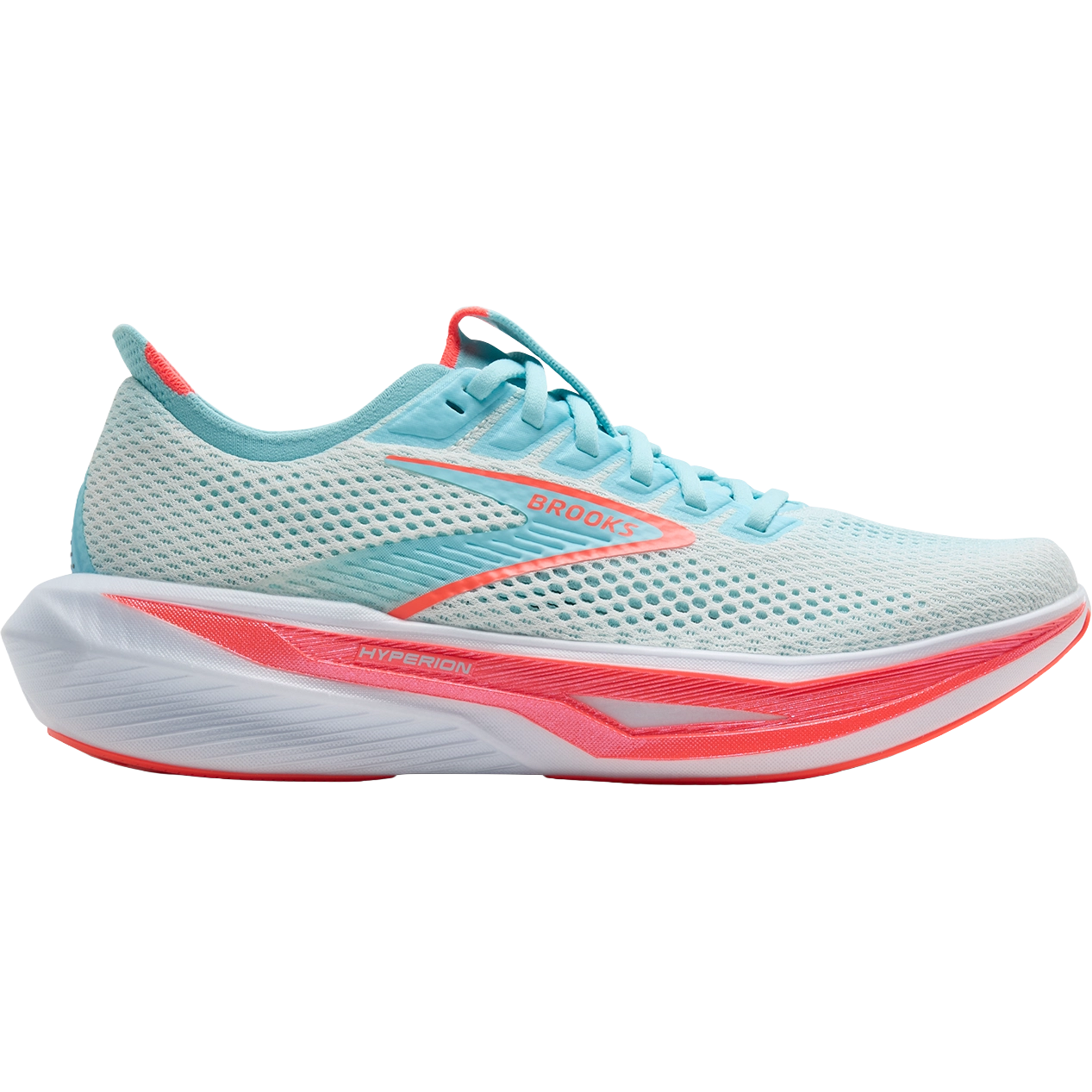 Brooks Hyperion 3 Women løbesko - White/Pink Clay/Atomizer - US9/UK7/40,5 - Konkurrence løbesko