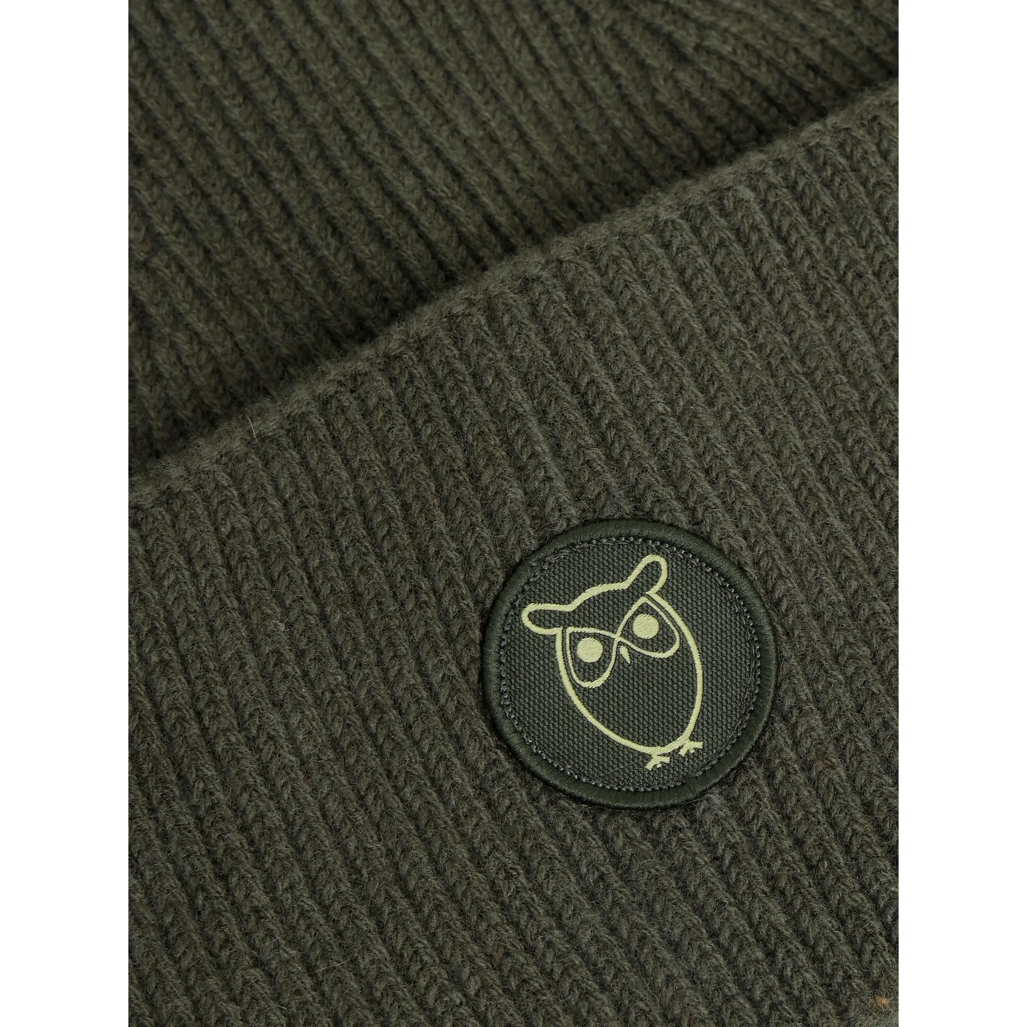 Wool Badge Beanie Women