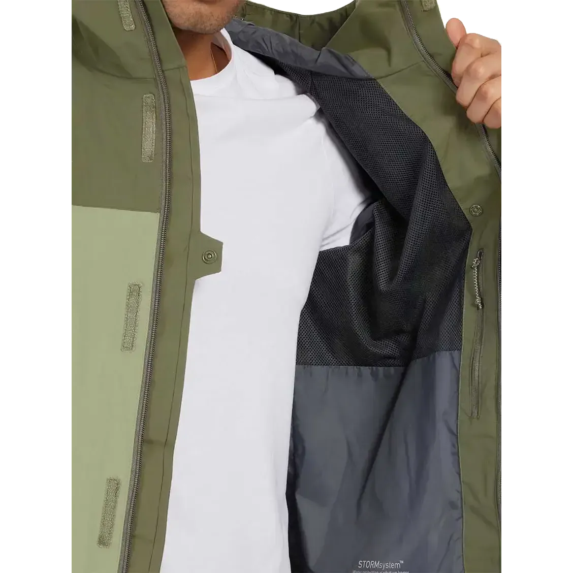 Grit Jacket 3 m/logo Men regnjakke