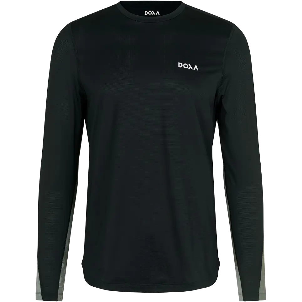 Doxa Tucker Tee LS Explo - Black - S - Løbetrøjer