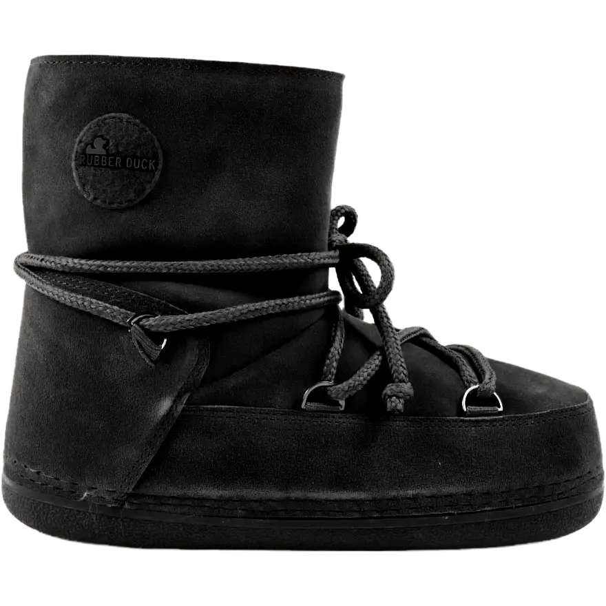 Rubber Duck Bulky Boots Suede Women - Black - 42 - Vinterstøvler