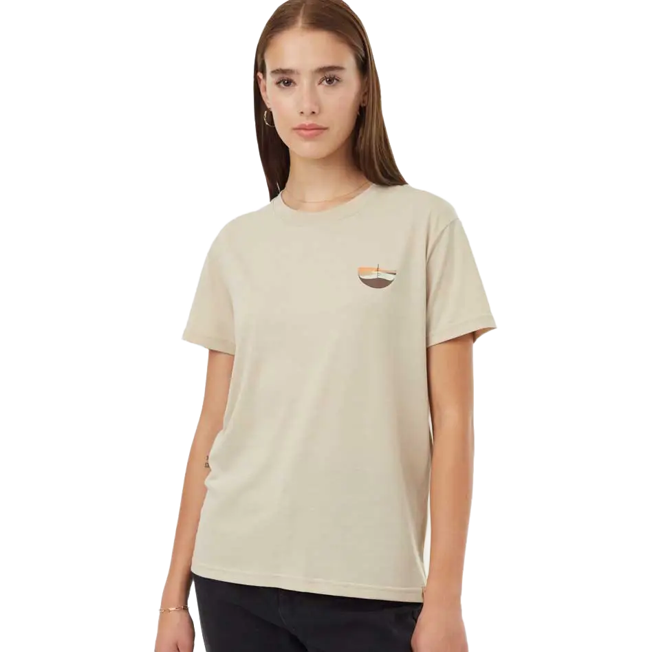 Tentree Artist Series Portal T-shirt Women dame-T-shirt - Pale Oak/Barley - S - Kortærmet T-shirts