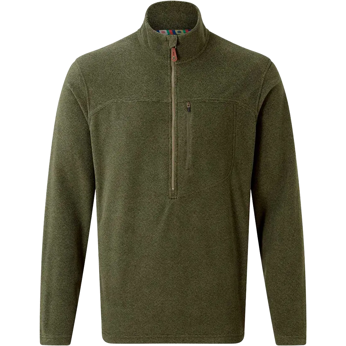 Sherpa Rolpa Eco Zip Tee Men fleece - Evergreen - S - Fleecetrøjer