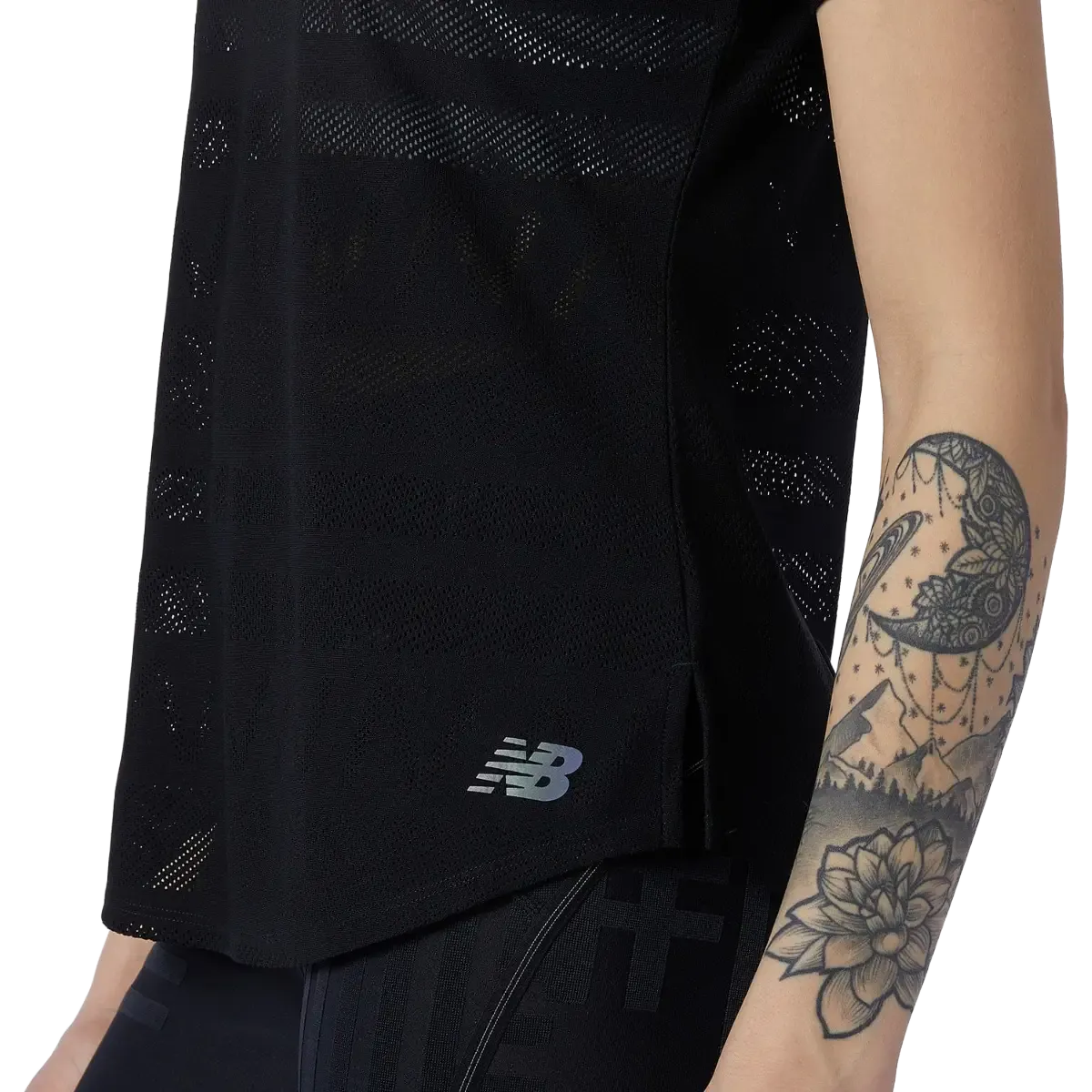 Q Speed Jacquard Short Sleeve Women løbe-T-shirt