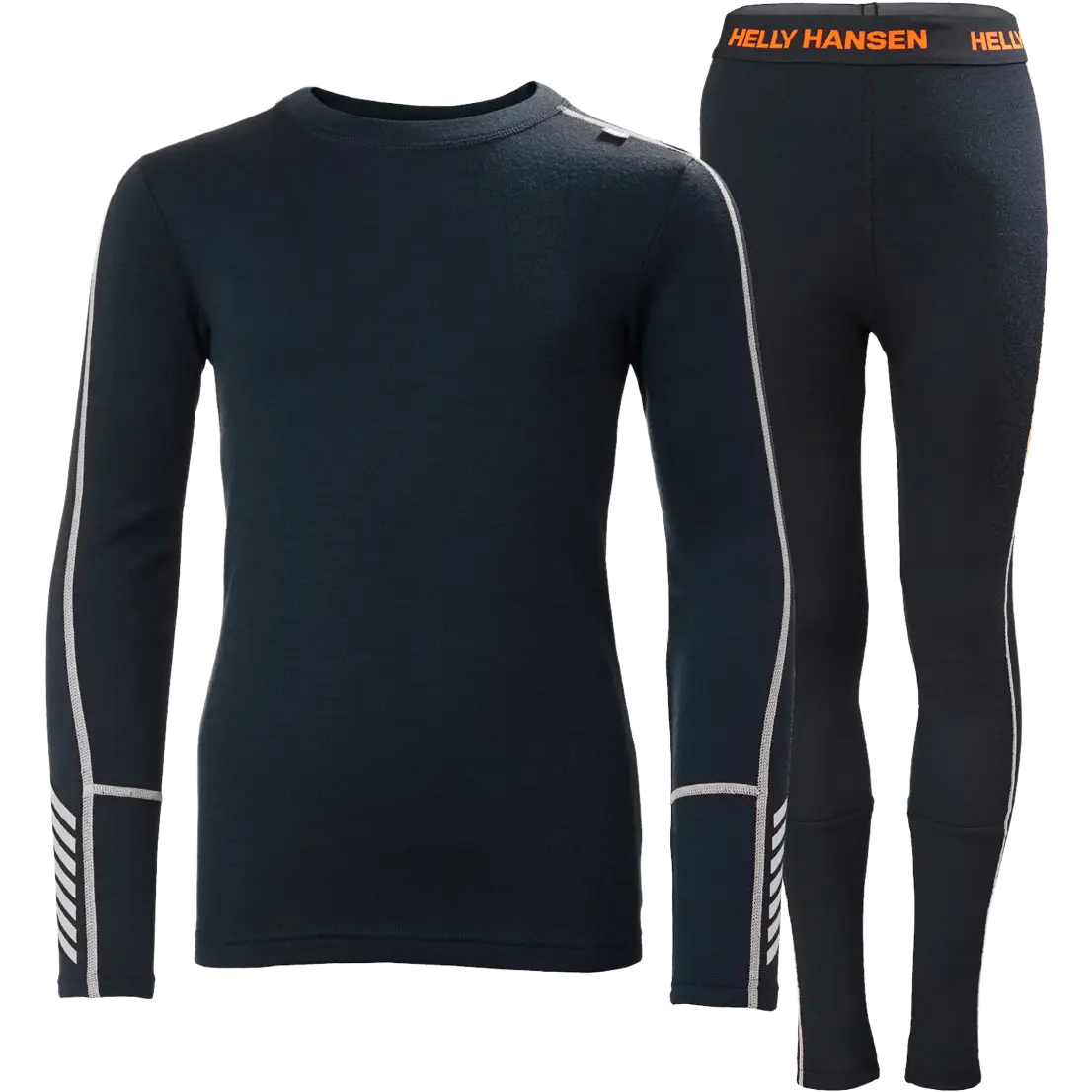 Helly Hansen Jr. Lifa Merino Midweight Set juniorundertøj - Navy - 164/14 år - Uldundertøj til børn