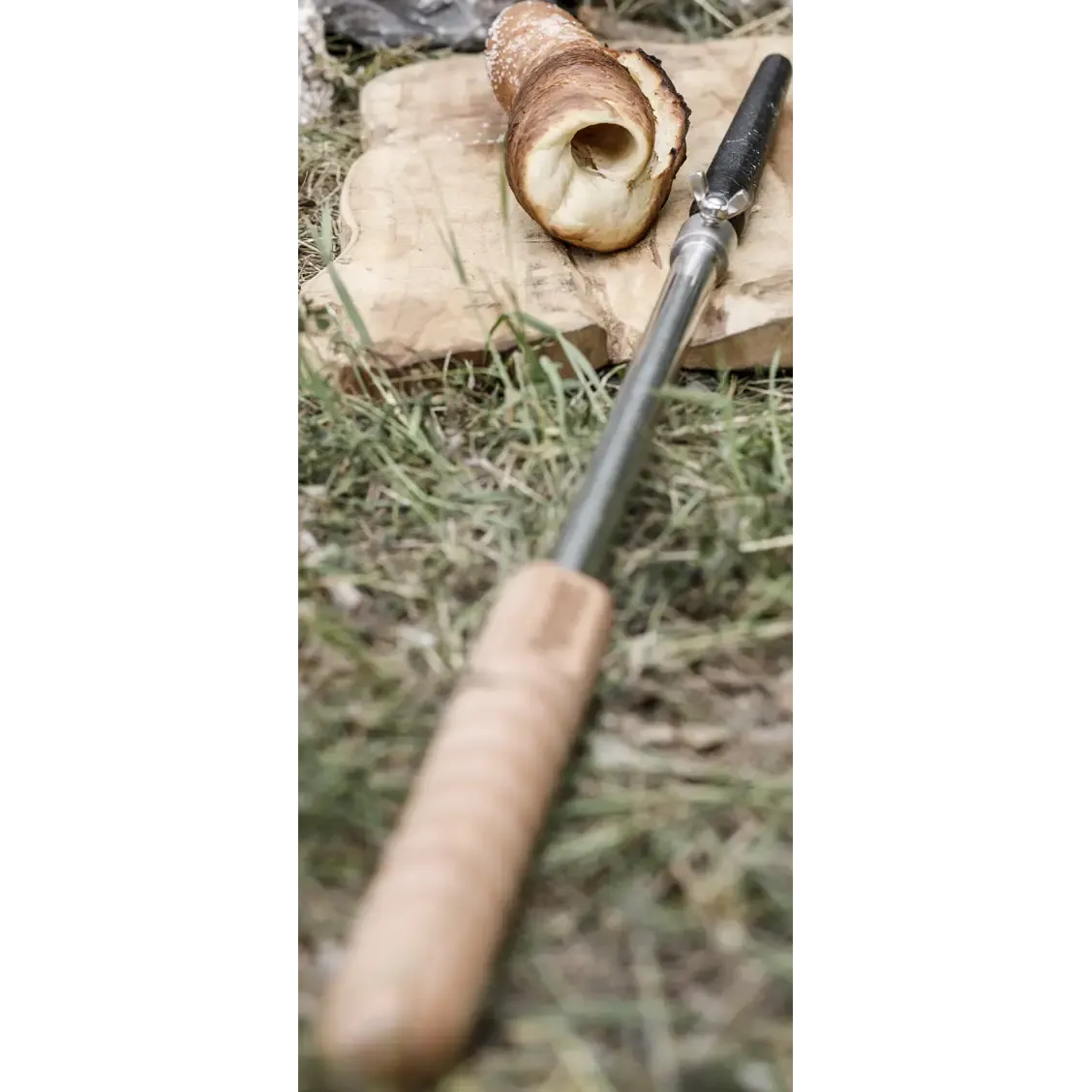 Campfire Bread Skewer With Cast-Iron Tip