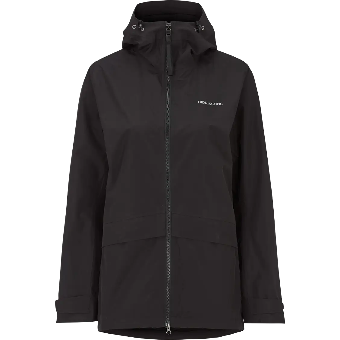 Didriksons Nordic Jacket Women regnjakke - Black - 38 - Regnjakker