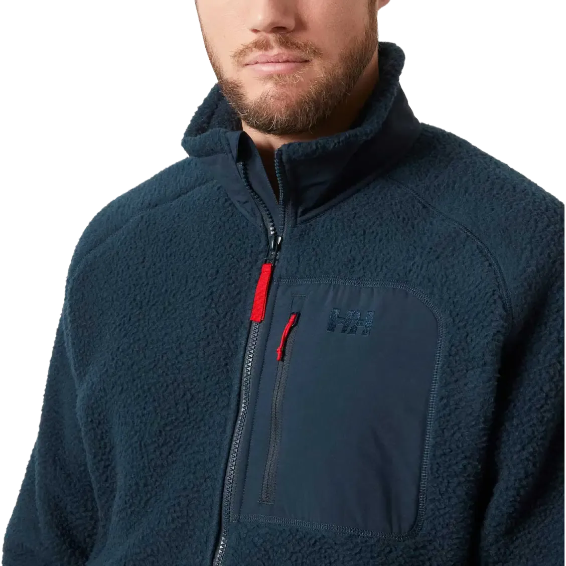Panorama Pile Block Jacket Men fleece