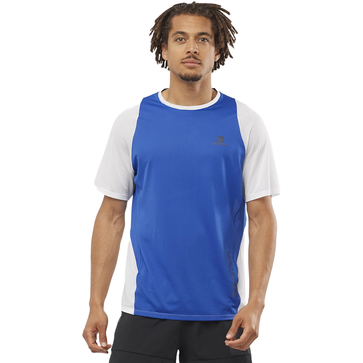 Salomon Sense Aero SS Tee Men Løbe-t-shirt - Nautical Blue - M - Løbe t-shirt