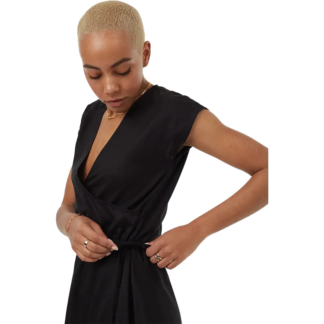 Woven Wrap Dress kjole