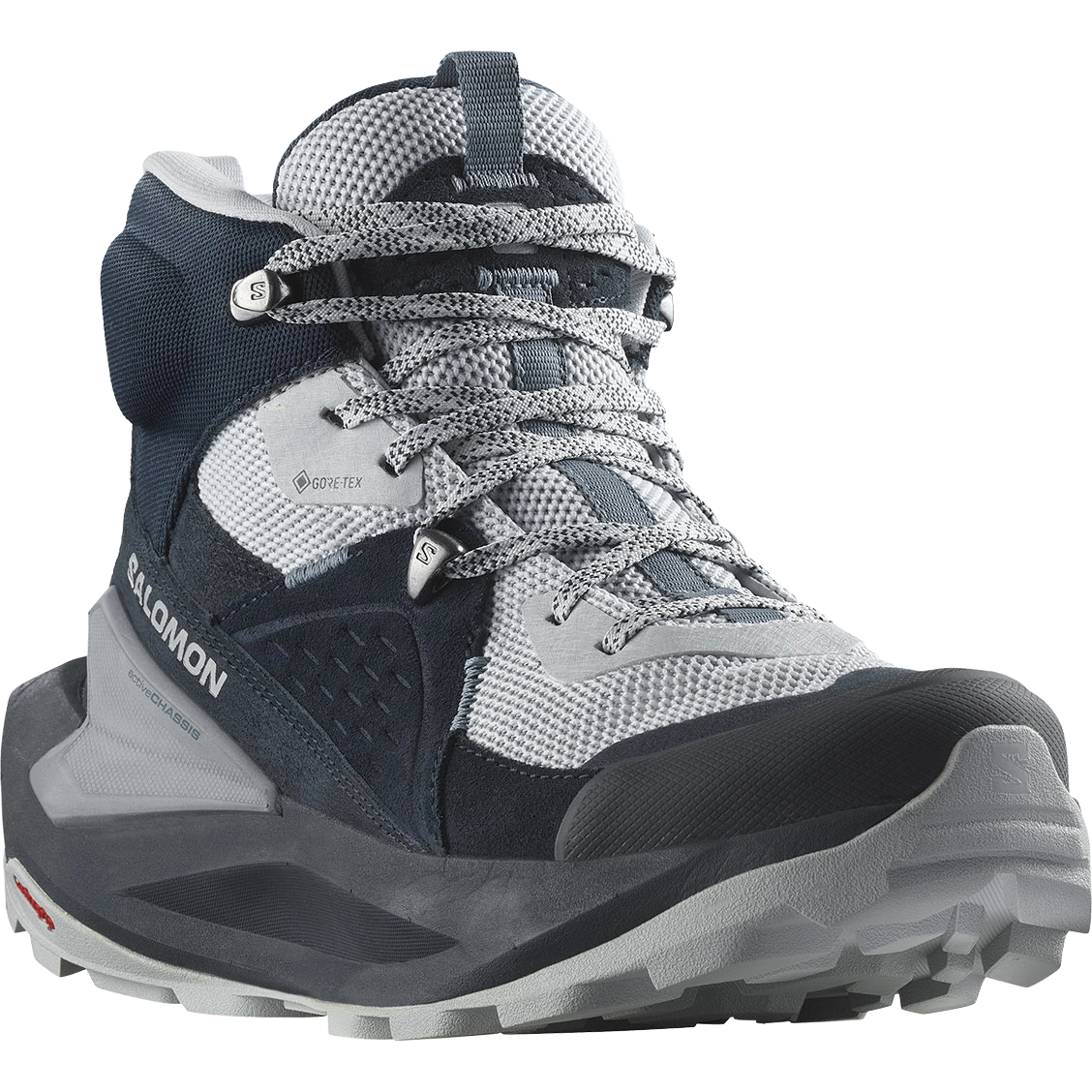 Salomon Elixir Mid GTX Women damestøvle - Carbon/Pearl Blue/Flint Stone - UK5,5/EU 38 2/3 - Vandrestøvler