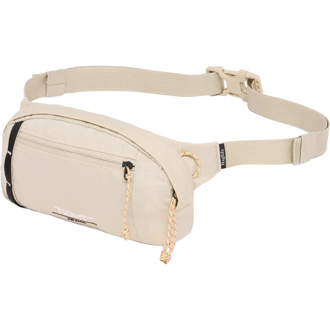 Haglöfs Tight Hip Pack 1 bæltetaske - Chalk Beige/True Black - One size - Bæltetasker