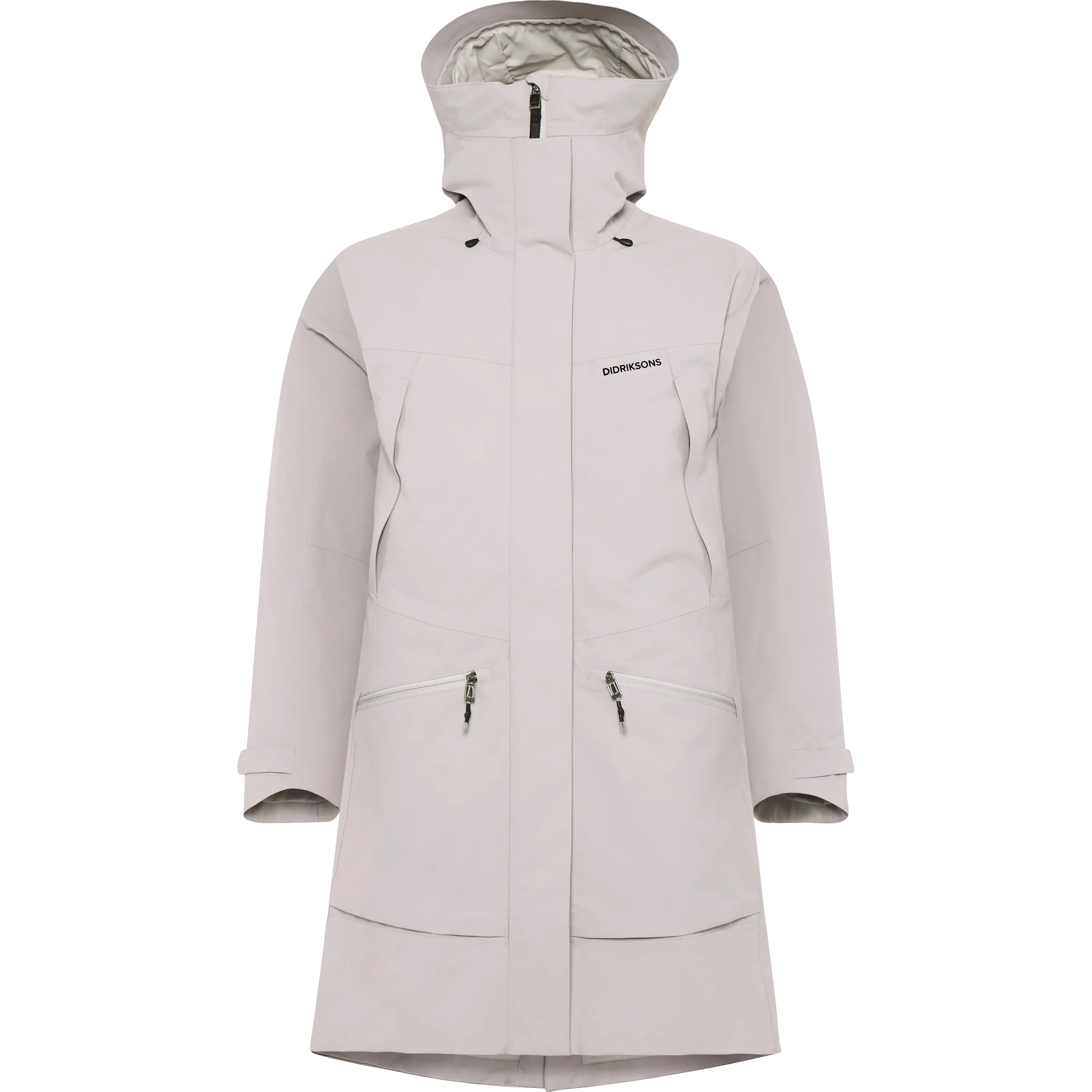 Didriksons Ilma Parka Women 8 regnjakke - Sunrise Mist - 36 - Regnjakker