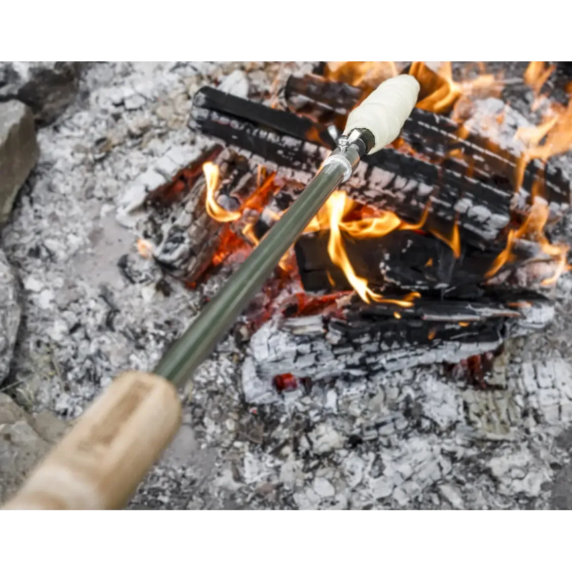 Campfire Bread Skewer With Cast-Iron Tip