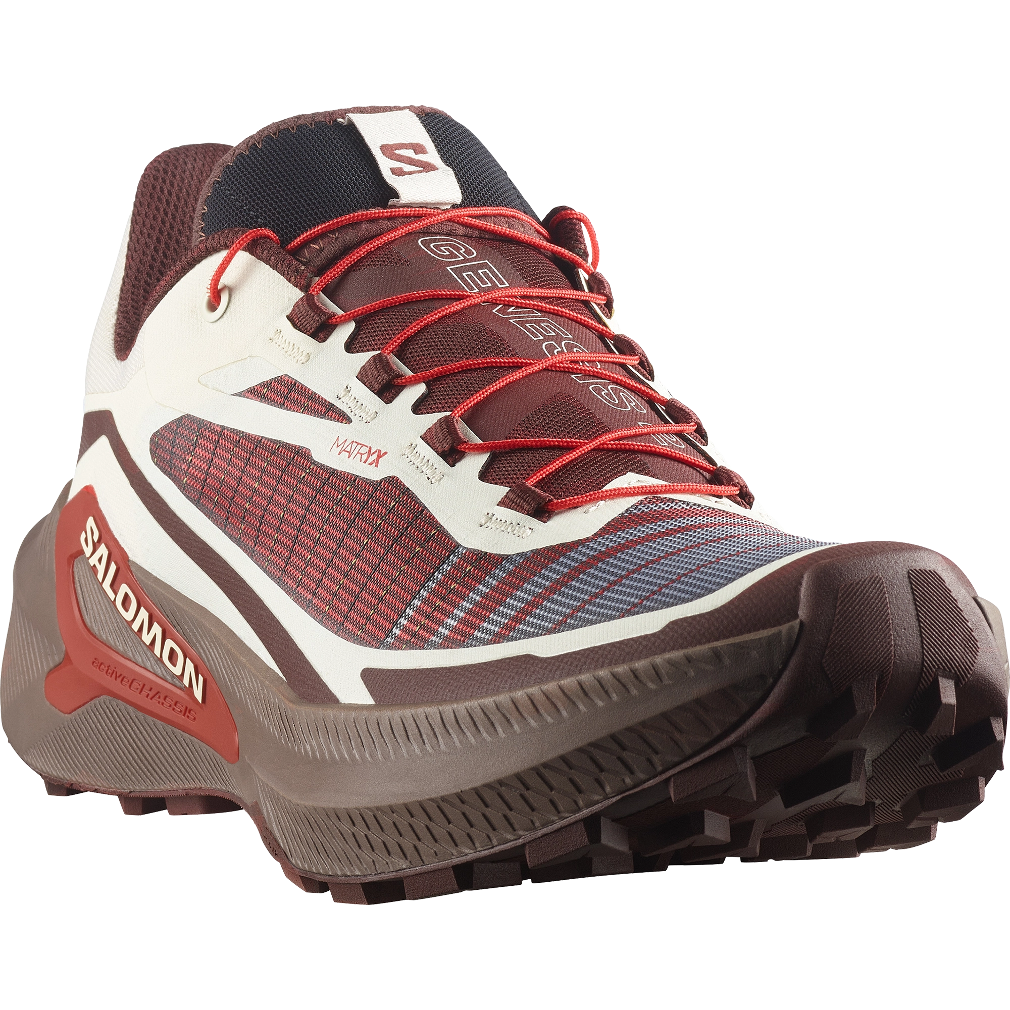 Salomon Genesis 2 Men - Vanilla Ice/Iron/Lava Falls - UK 8/EU 42 - Trailsko