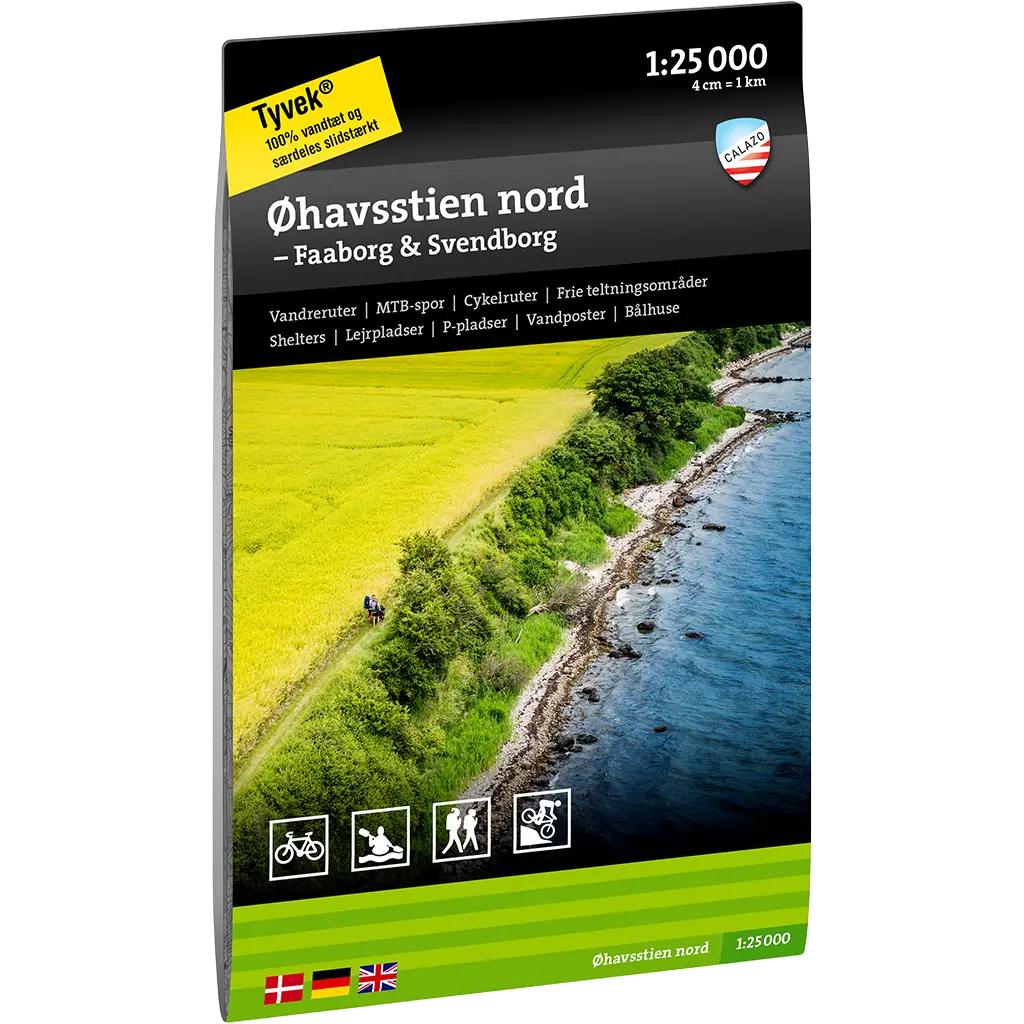 Calazo Øhavsstien nord - Faaborg & Svendborg kort - One size