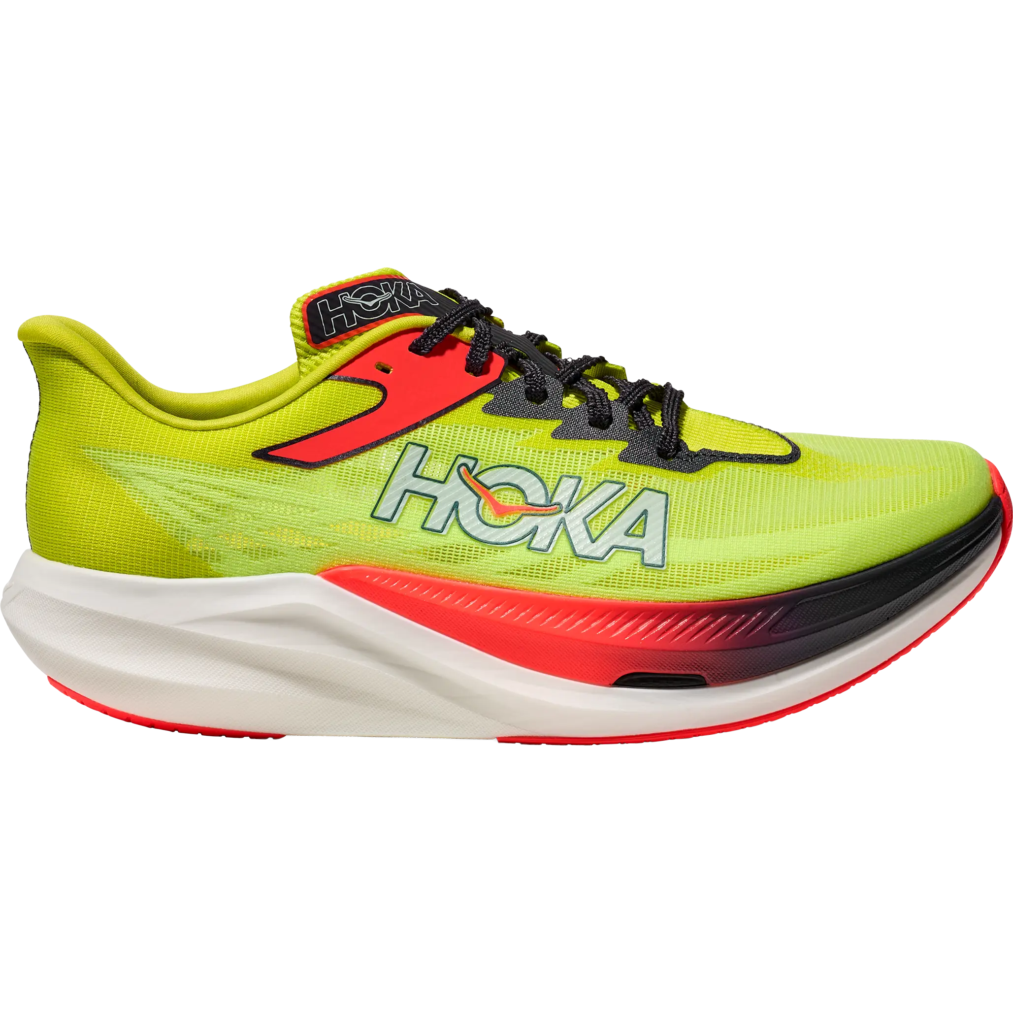 HOKA One One Rocket X 3 Unisex - Neon Yuzu/Squid Ink - 43 1/3 - Konkurrence løbesko