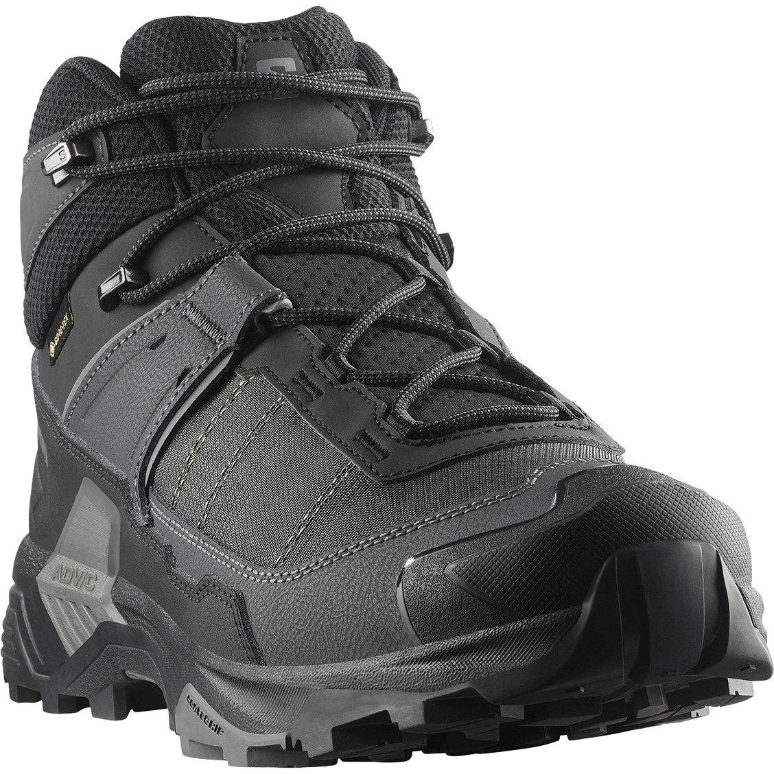 Salomon X Ultra 5 Mid Wide GTX Men - Black/Asphalt/Castlerock - UK 10,5/EU 45 1/3 - Støvler