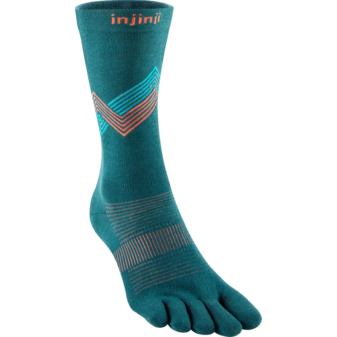 Injinji Run Lightweight Crew - Lagoon - L/44,5-47 - Løbestrømper