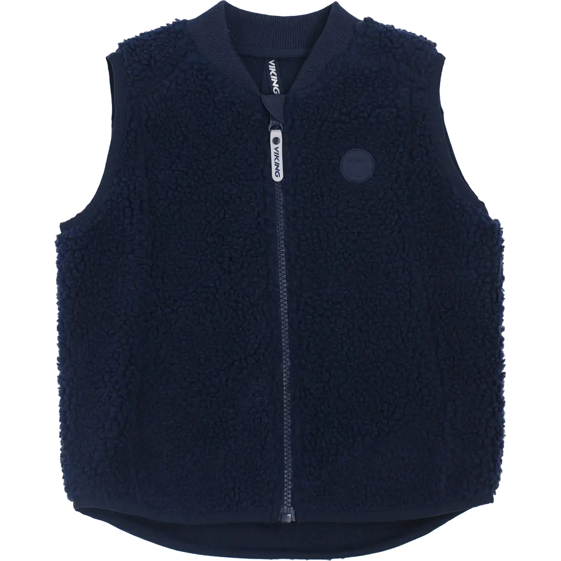 Viking Playtime Pile Midlayer Vest - Navy - 110 - Fleecetrøjer til børn