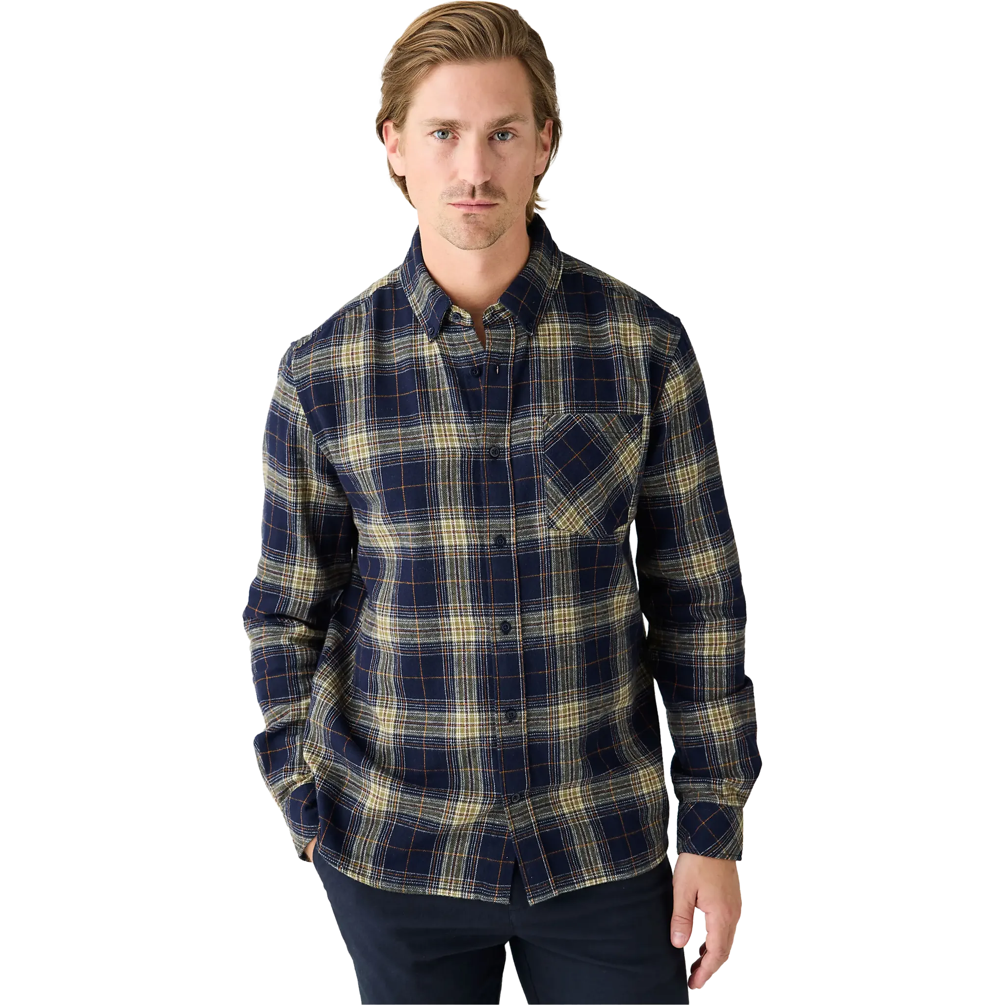Check Flannel Shirt Men