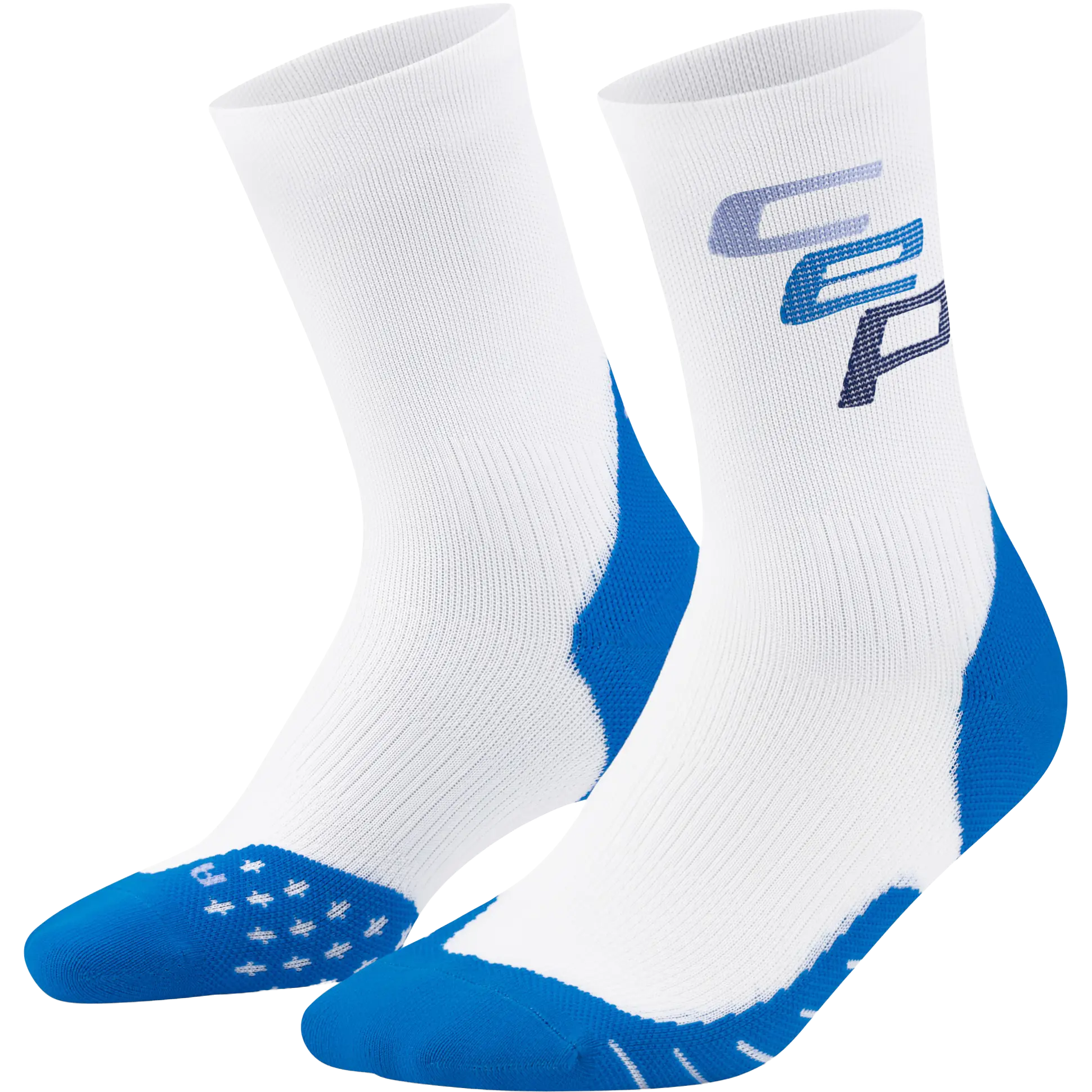 CEP Run Edt. Steps Socks Mid Cut Men - White/blue - III 39-42 - Løbestrømper