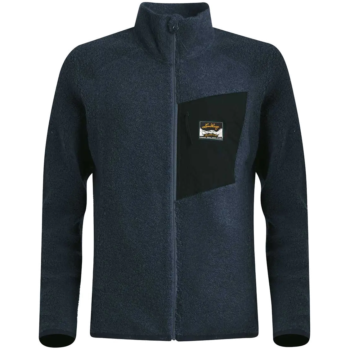 Lundhags Flok Wool Pile Women damefleece - Light Navy - S - Fleecetrøjer