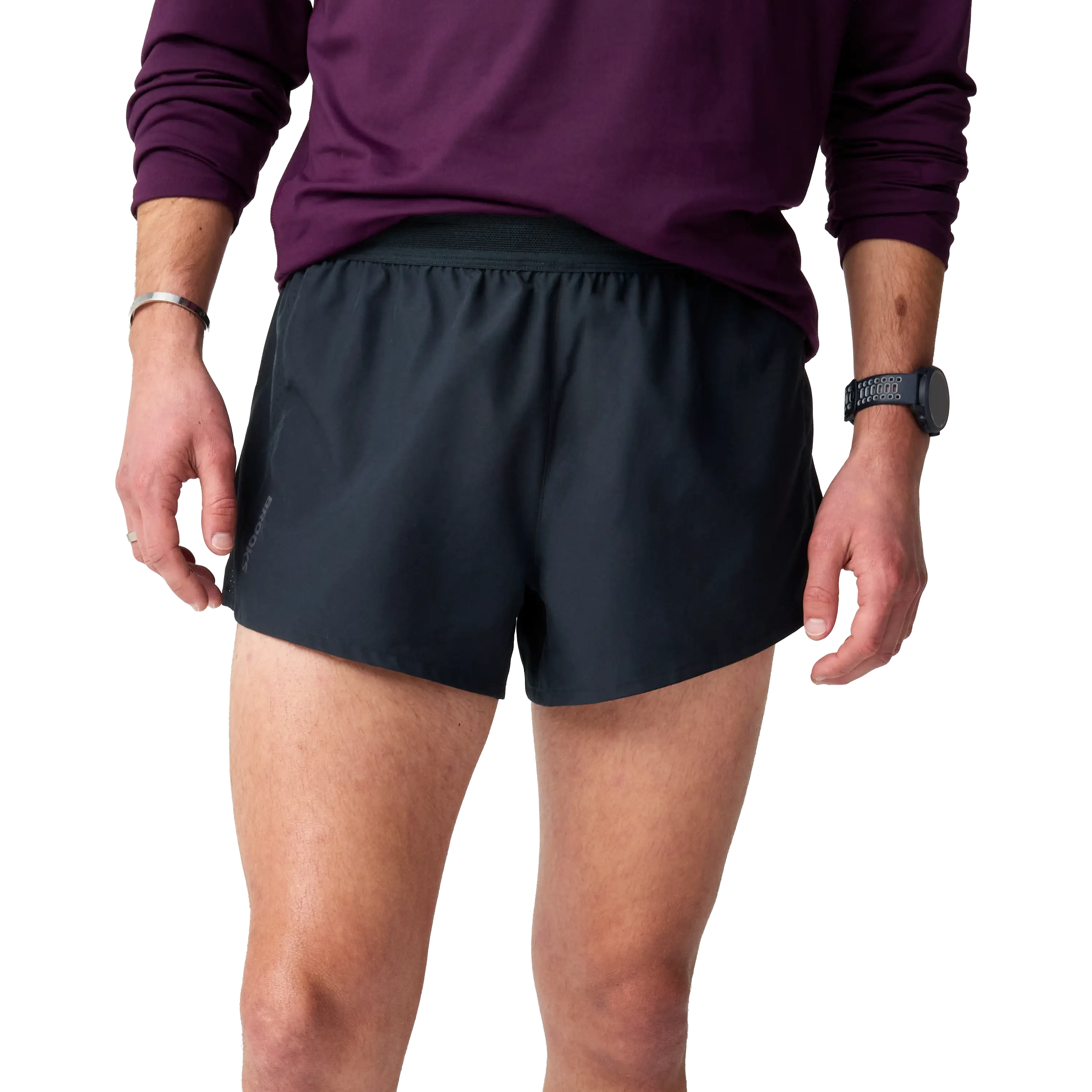 Brooks Dash Speed Short Men - Black - S - Løbeshorts