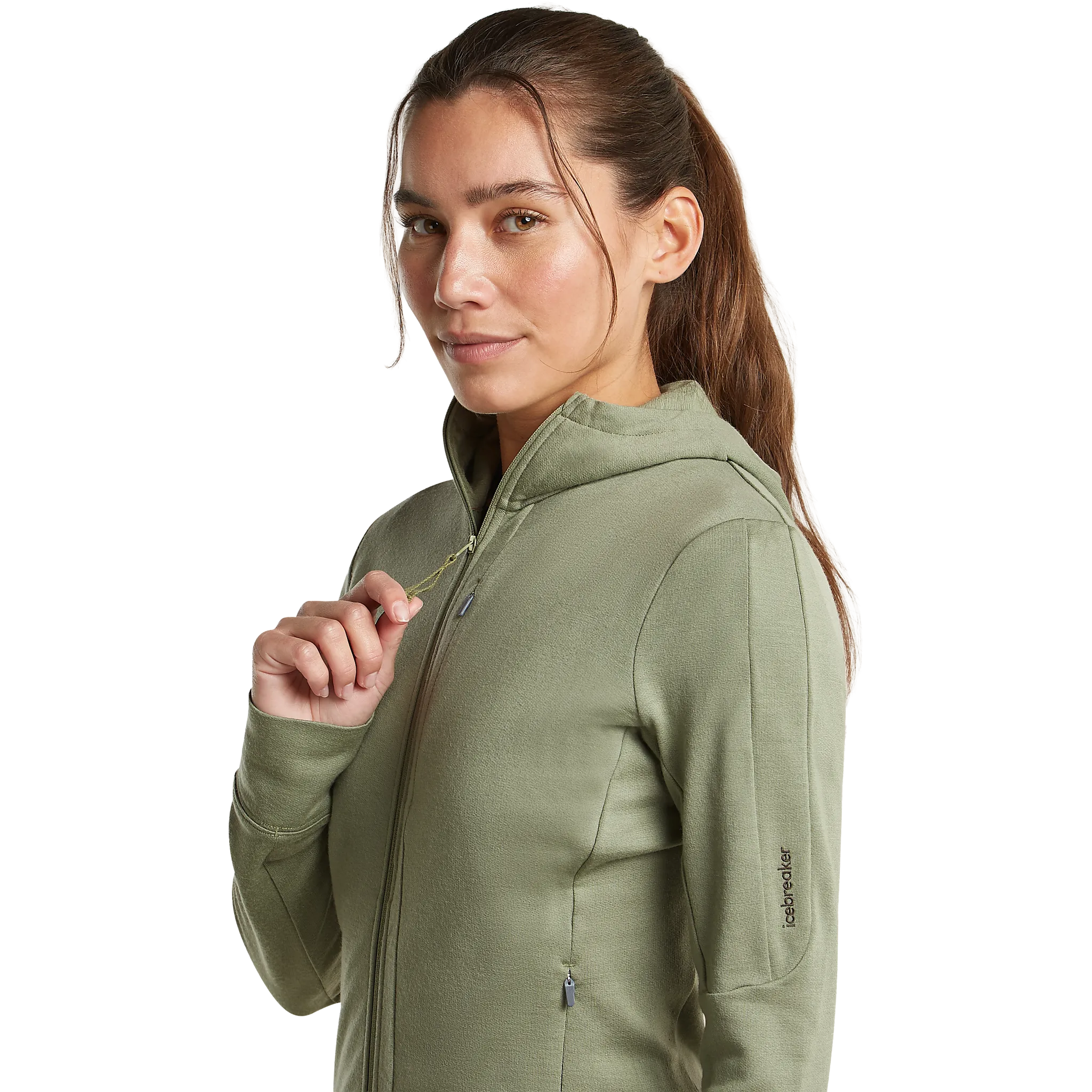 Quantum IV LS Zip Hood Women uldtrøje