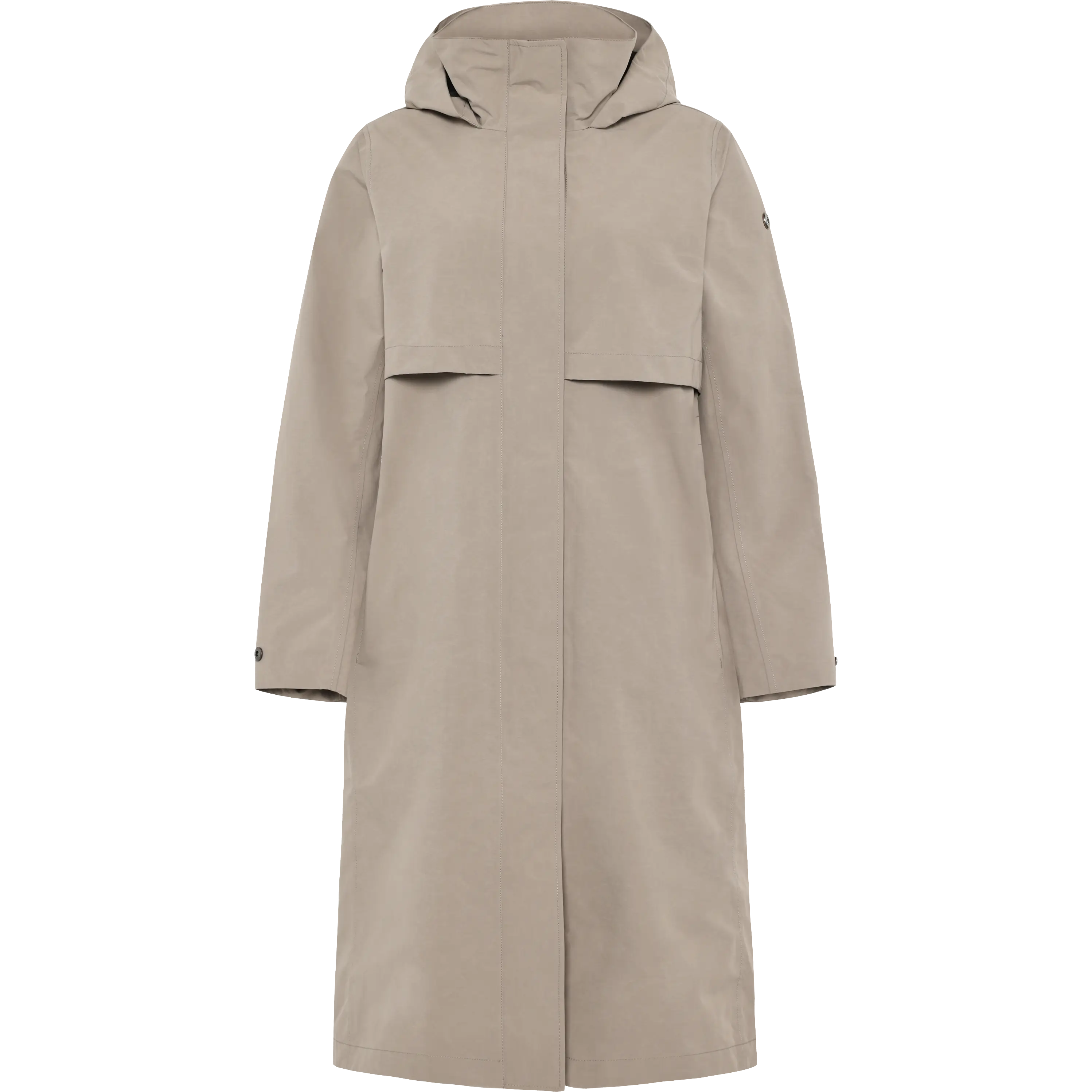 Didriksons Isolde Parka Women - Ash Brown - 42 - Regnjakker