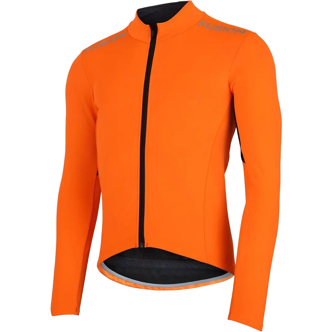 Fusion S3 Cycling Jacket Unisex - Orange - XXL - Cykeljakke
