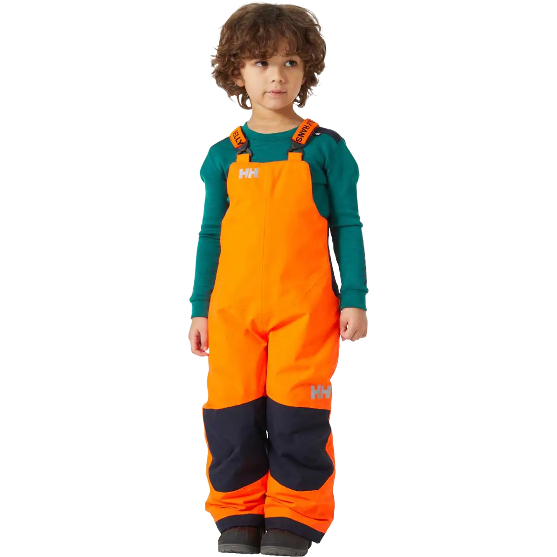 Helly Hansen Rider 2 Insulated Bib Kids skibukser / overtræksbukser - Neon Orange - 110 - Skibukser til børn